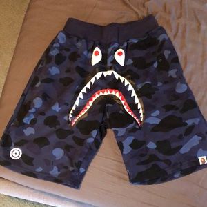 BAPE- Blue camo shorts XL